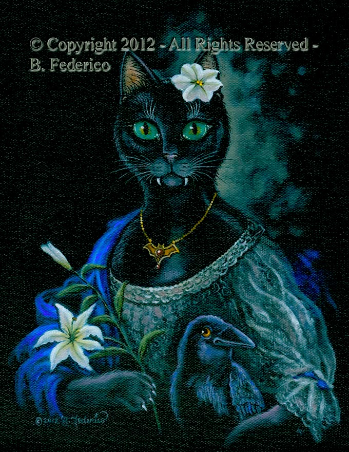 Fantasy Cat Oil Painting