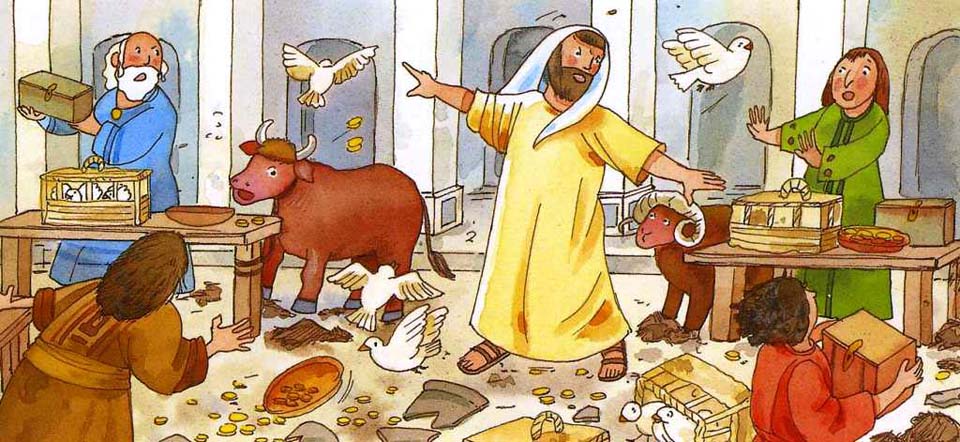 Jesús expulsando a los vendedores del Templo