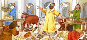 Jesús expulsando a los vendedores del Templo
