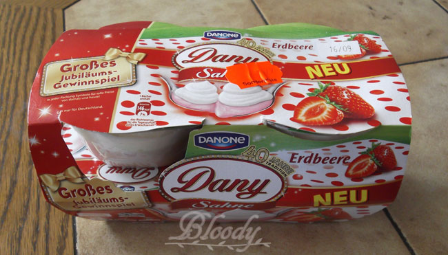 Bloody testet: Danone: Dany Sahne; Erdbeere