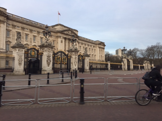 The Shields Family: Buckingham Palace (the flag is up, which means the