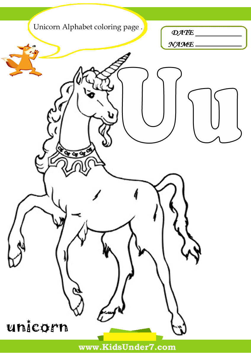 u coloring pages - photo #33