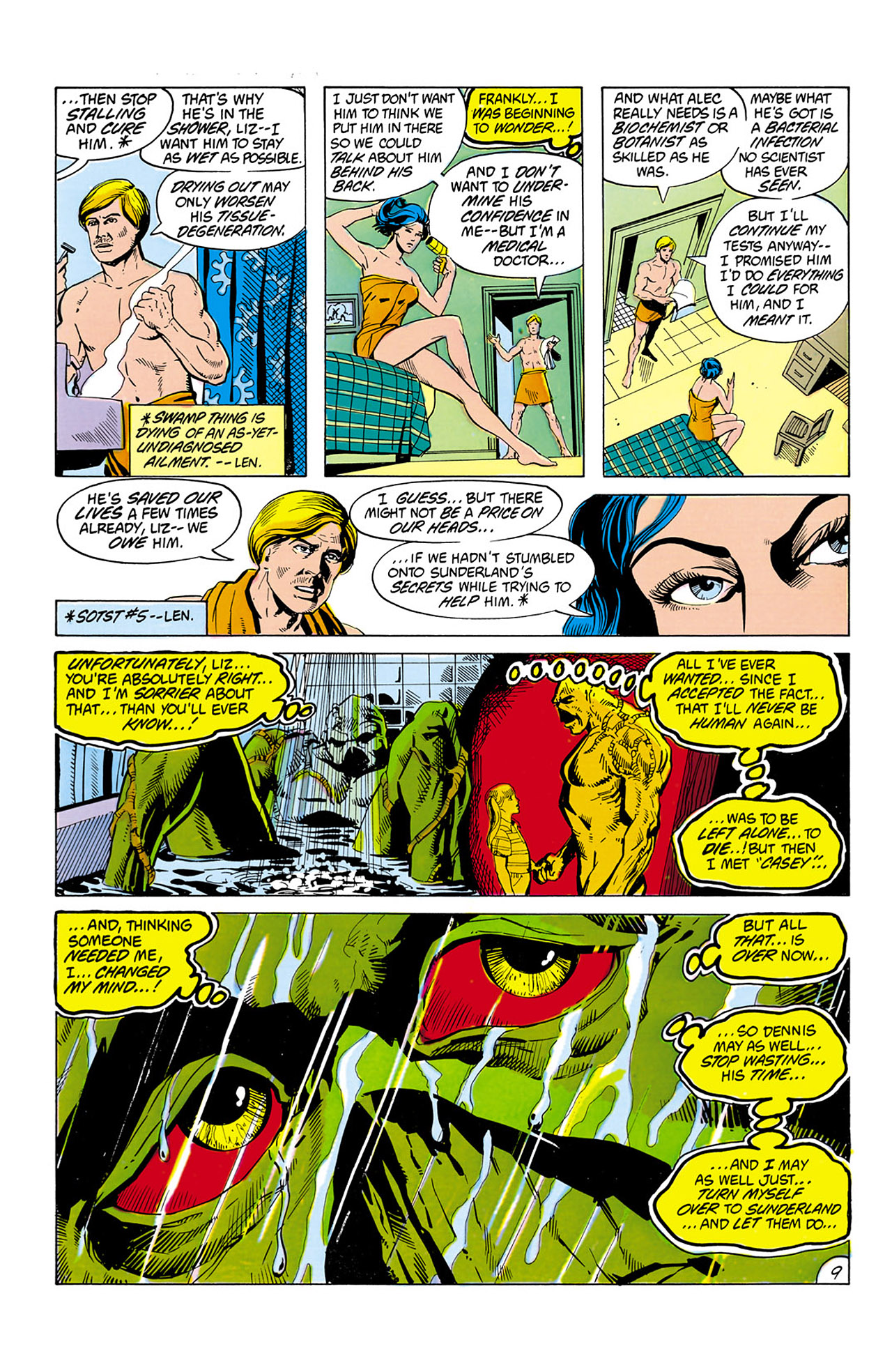 Read online Swamp Thing (1982) comic -  Issue #9 - 10