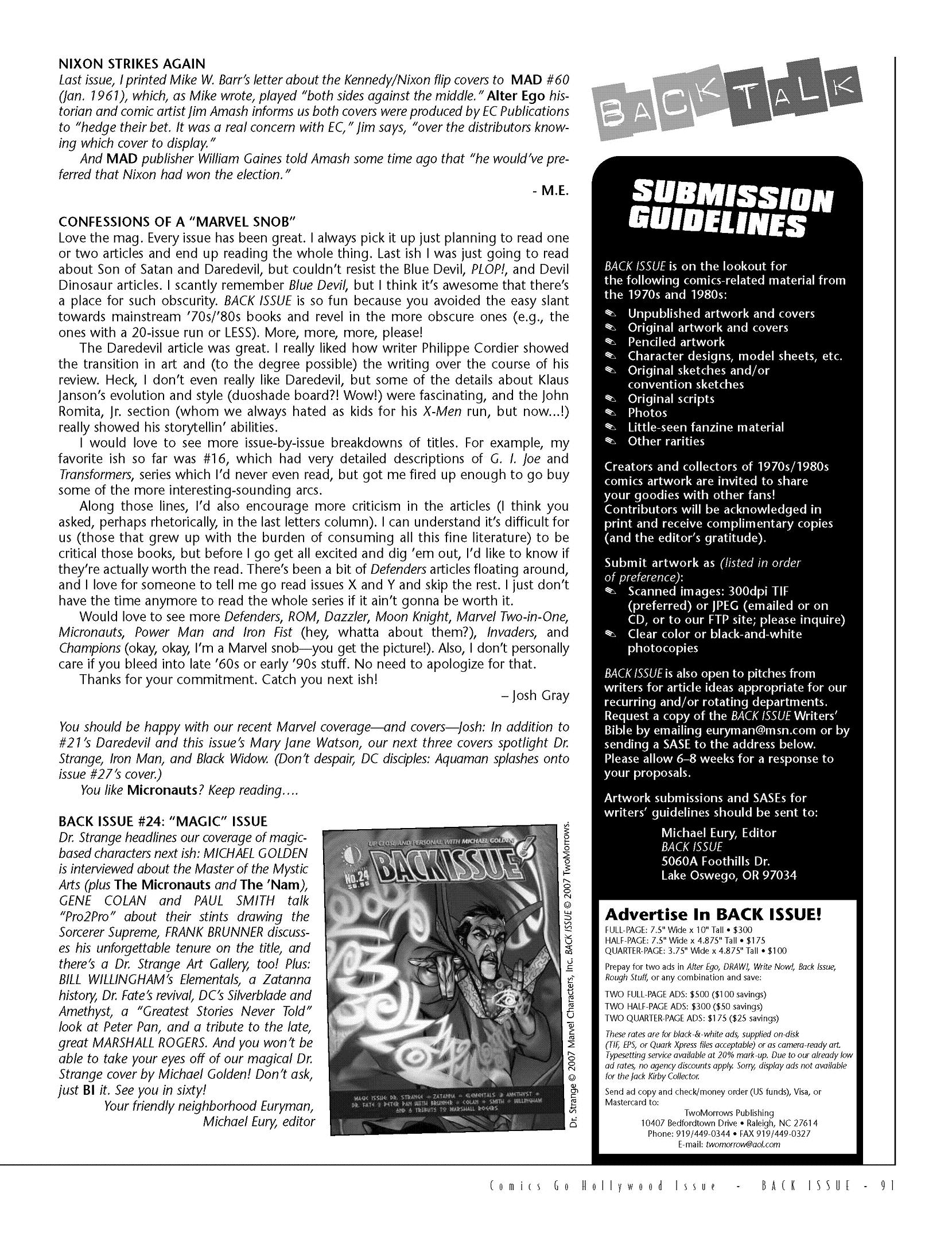 Read online Back Issue comic -  Issue #23 - 92