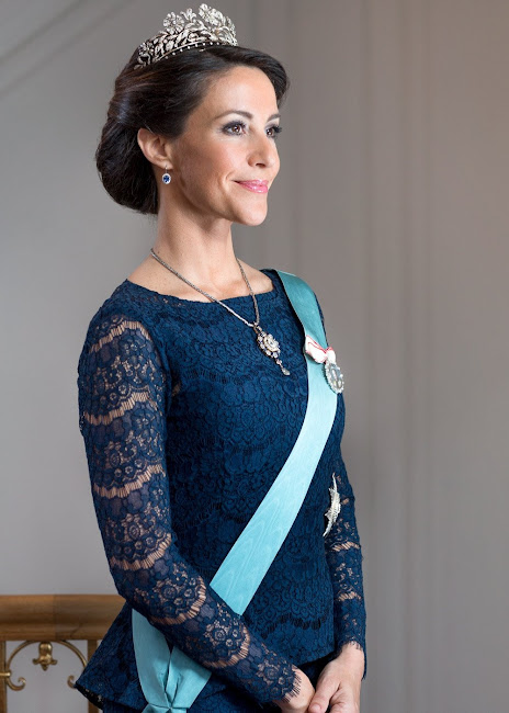 The Danish Royal Court has released new official photos of HRH Princess Mary of Denmark and HRH Prince Joachim of Denmark in connection with The Queen's 75th birthday