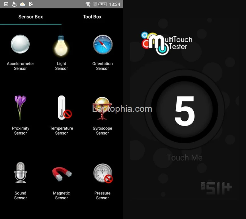 Sensorbox for Android & Multitouch Tester Infinix Hot 4 Pro X556