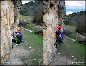 Chapa Negra a "La picadura del cerdo (6b+)", El Vellón