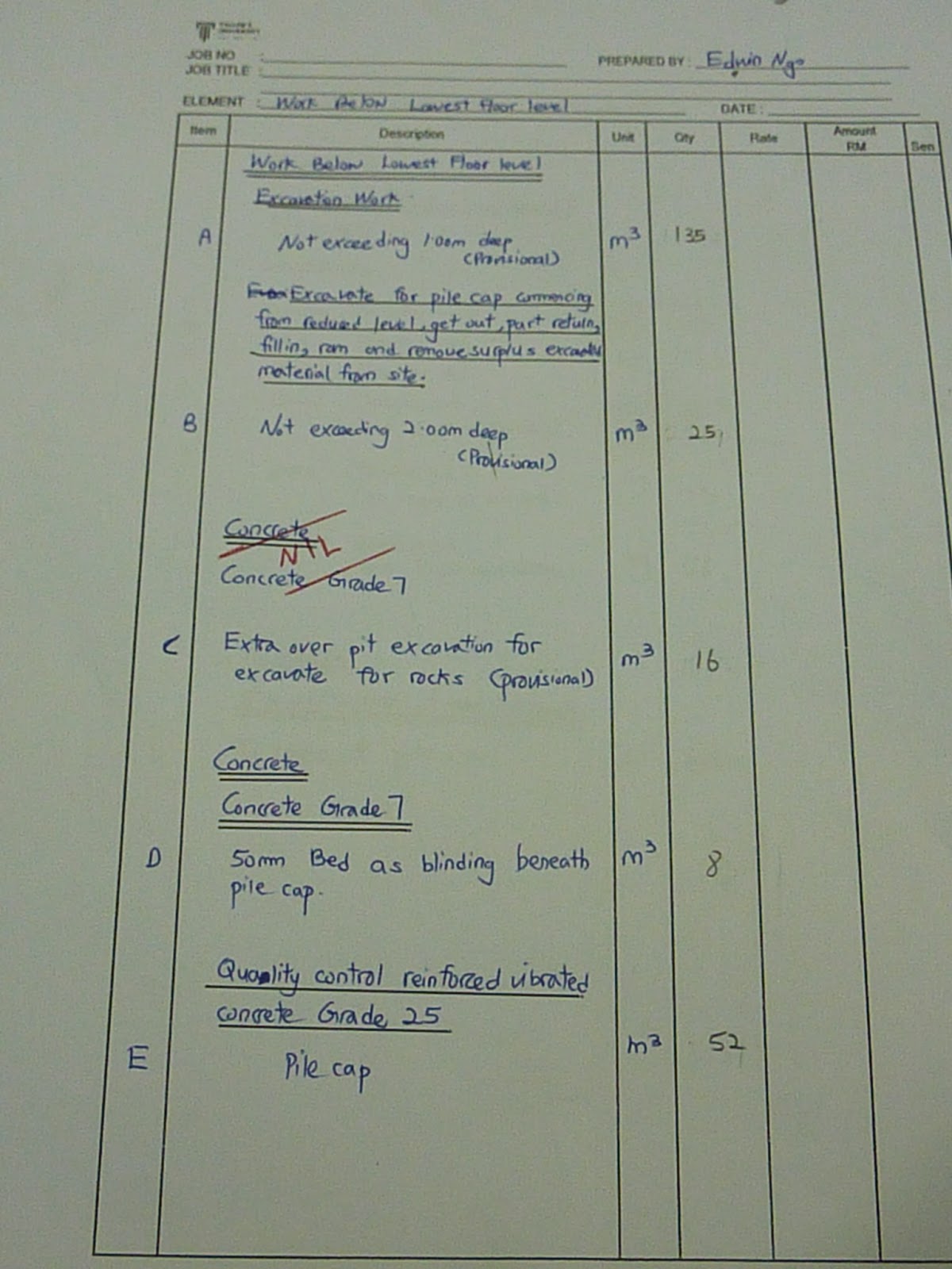 First Semester Walking into QS Measurement 1 QSB1114