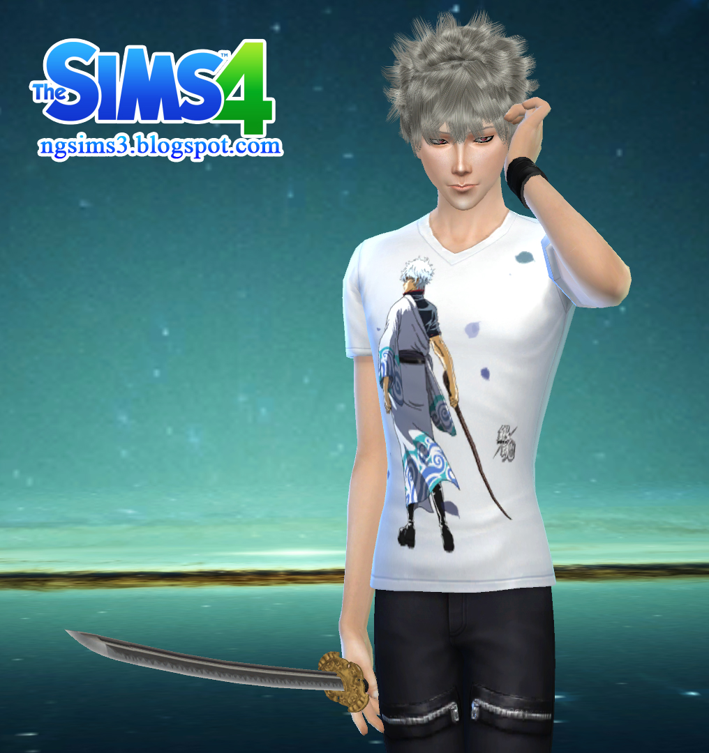 Ng Sims 3 7 Gintama T Shirt Ts4 Clothes