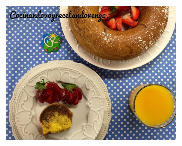 Bizcocho de naranja y chocolate (Thermomix y tradicional)