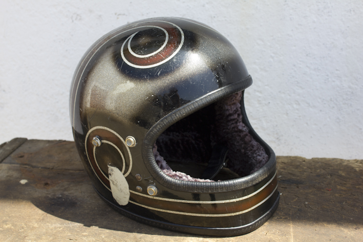 Ancien casque moto années 40 50 - Collection Ancien casque moto années 40 50 - Collection