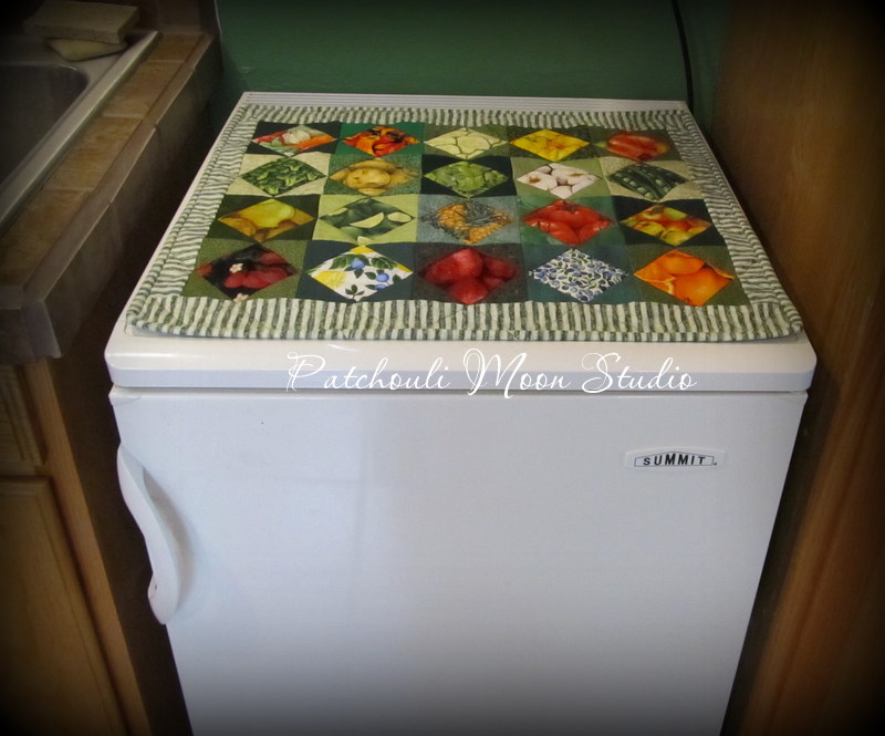Patchouli Moon Studio Quilted Refrigerator Topper