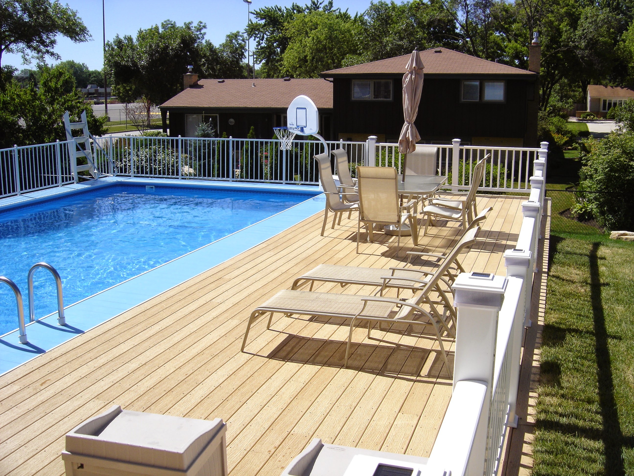 The How To Choose Above Ground Pool Decks Wooden Photo