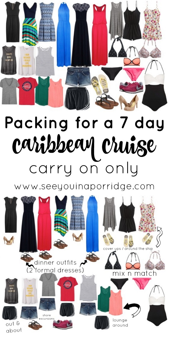 See You In A Porridge Over Packing For A 7 Day Caribbean Cruise see-you-in-a-porridge-over-packing-for-a-7-day-caribbean-cruise