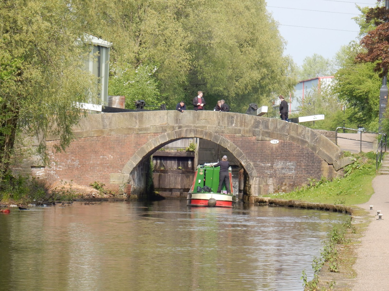 NB Holderness May 2017 by bridge and Lock, part 1.