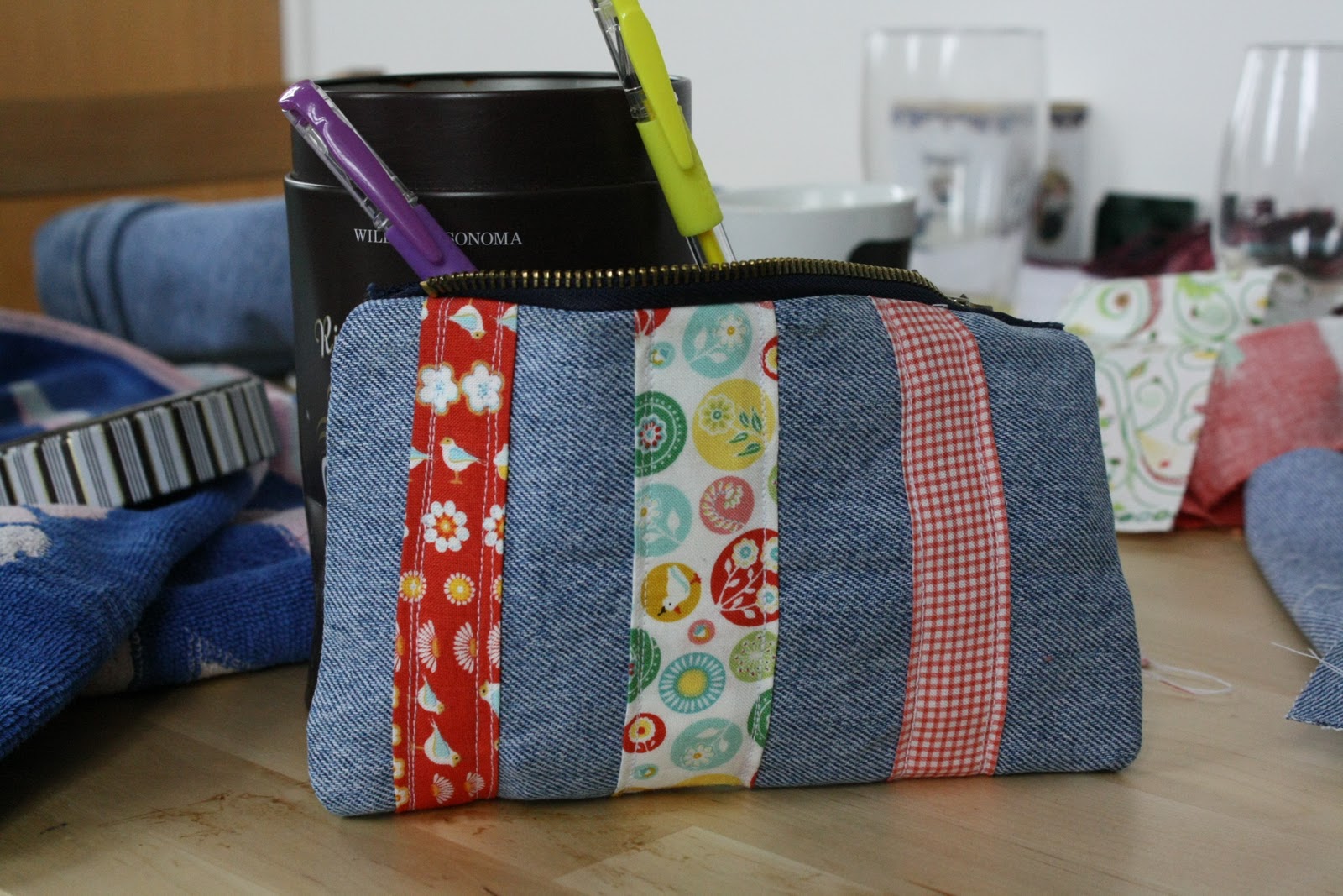 How To Make A Pencil Case Simple Fabric Pencil Case Bodewasude