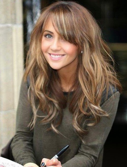 10 Long Hairstyles with Bangs 2015