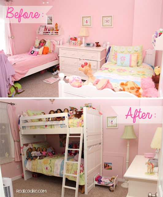 Things are a Moving - Girls Bedroom Ideas from www.realcoake.com