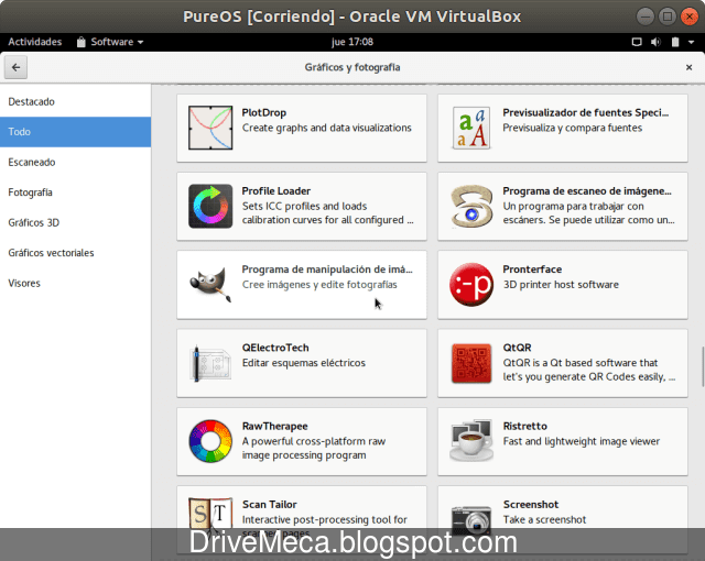 Podemos mirar que software hay en las categorias Podemos mirar que software hay en las categorias