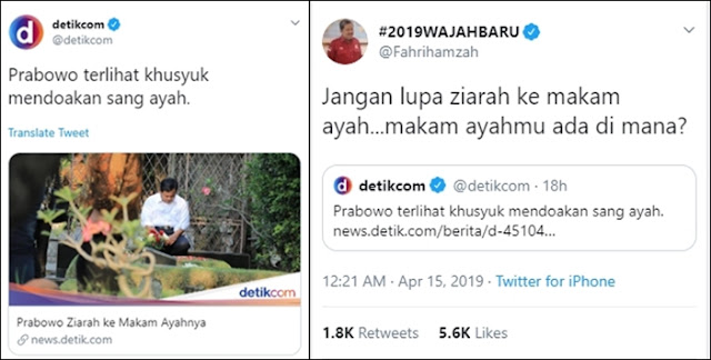 Prabowo Ziarah ke Makam Ayahnya, Fahri Tanya Makam Ayahmu Ada Dimana? Eh Ada yang Ngamuk Prabowo Ziarah ke Makam Ayahnya, Fahri Tanya Makam Ayahmu Ada Dimana? Eh Ada yang Ngamuk