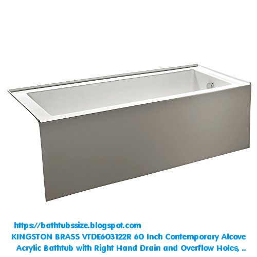 8 BEST KINGSTON BRASS VTDE603122R 60Inch Contemporary Alcove Acrylic