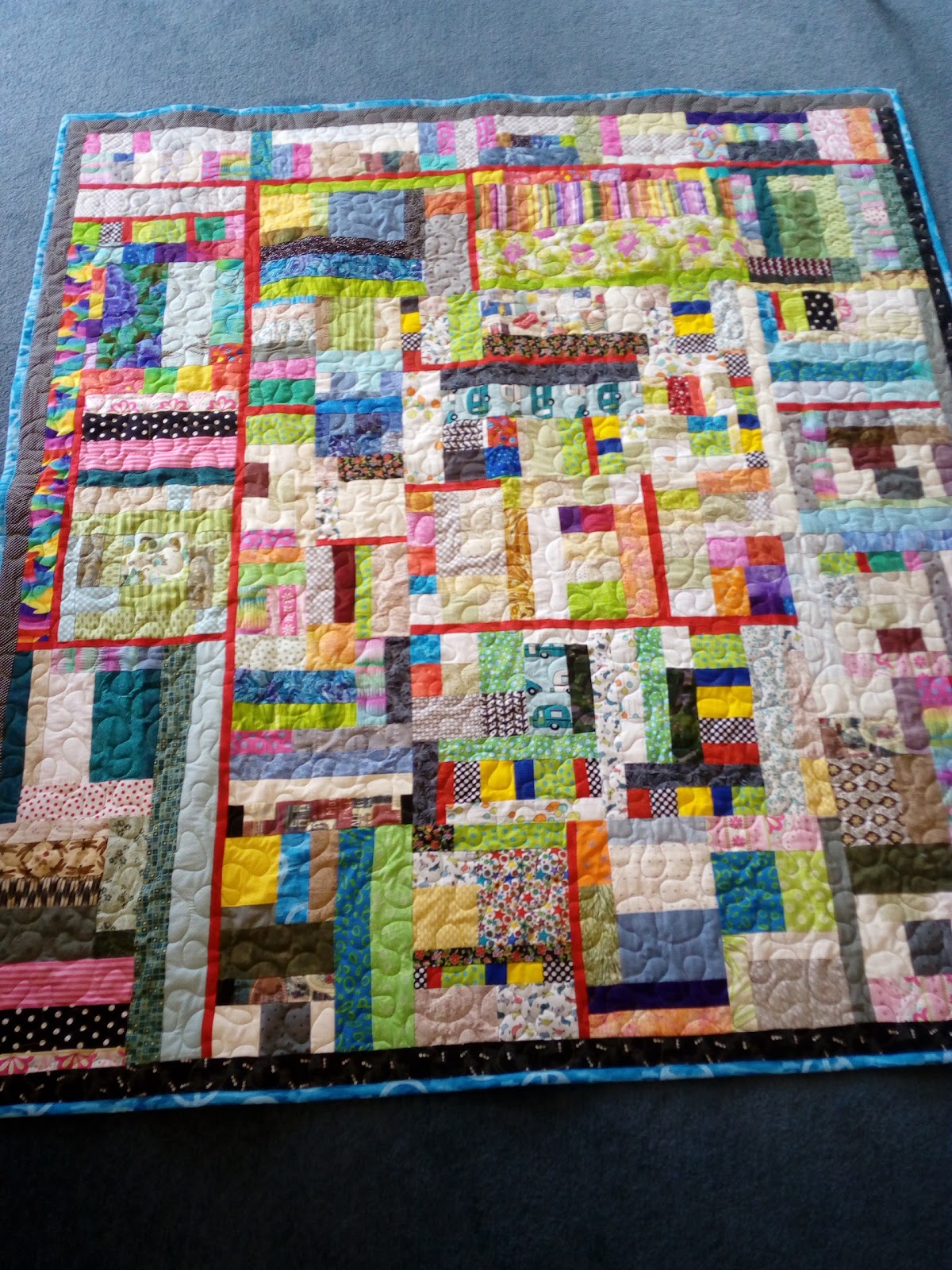 Made with my two hands A finished scrap quilt