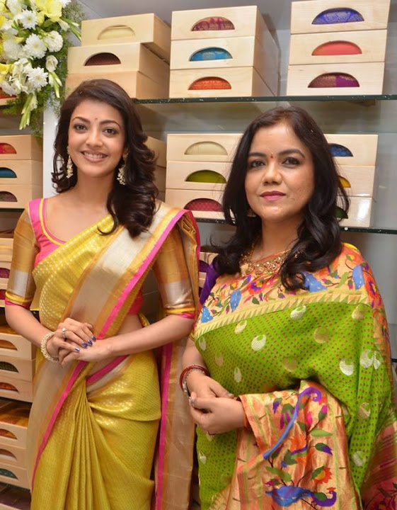 Kajal Aggarwal Stills At Trisha Designer Store Launch In Banjara Hills