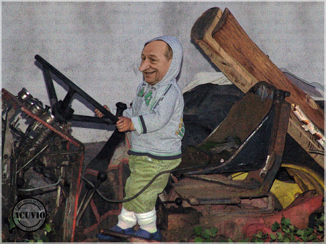 Funny photo Traian Băsescu Brevet comandant