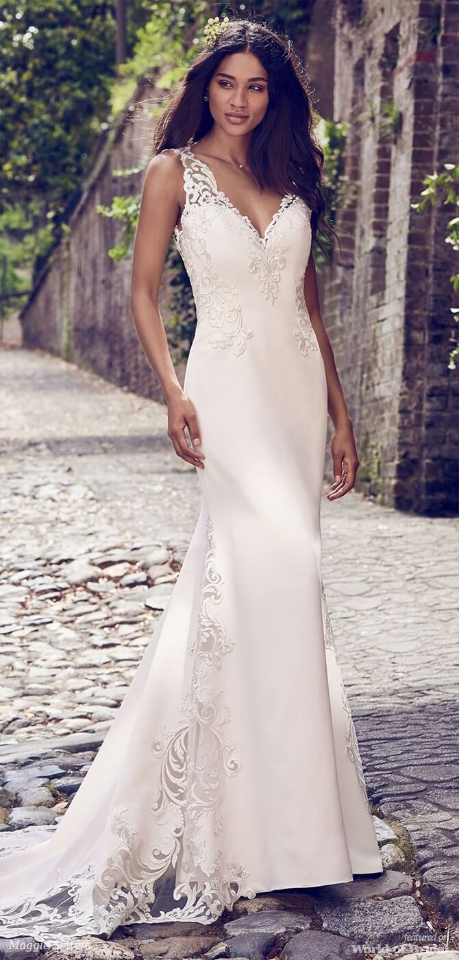 maggie sottero sheath wedding dress