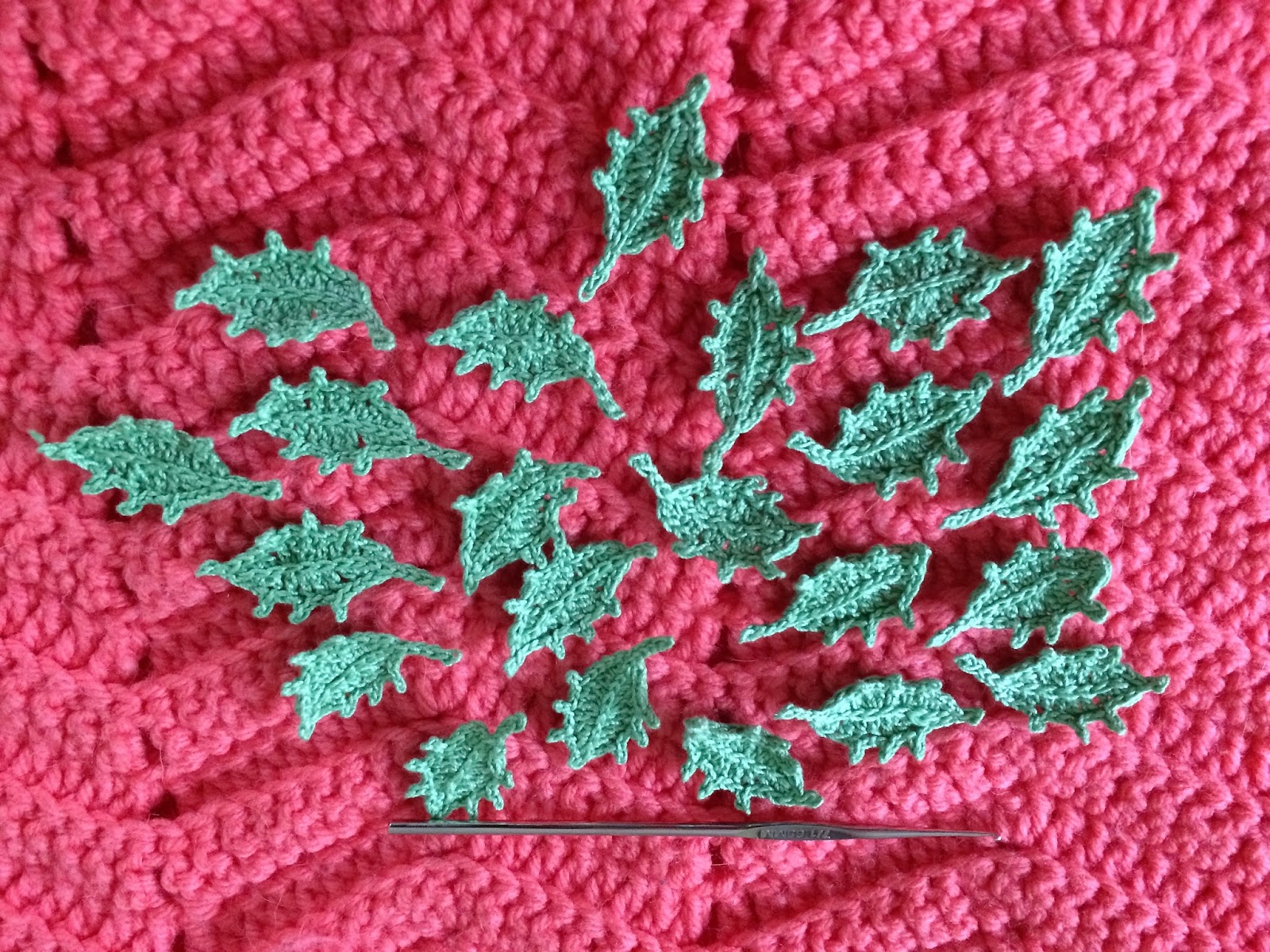 Creative Quest Crochet Holly Leaves creative-quest-crochet-holly-leaves