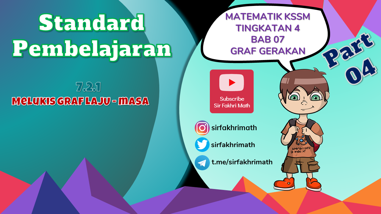 [PART 4] BAB 7  Graf Gerakan Tingkatan 4 KSSM  SirFakhriMath