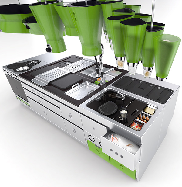 Diseño de Cocina Futurista | Ideas para decorar, diseñar y mejorar tu casa.