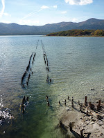 Remains of what looks to be a jetty at Osorezan (Near red bridge and Sanzu river)