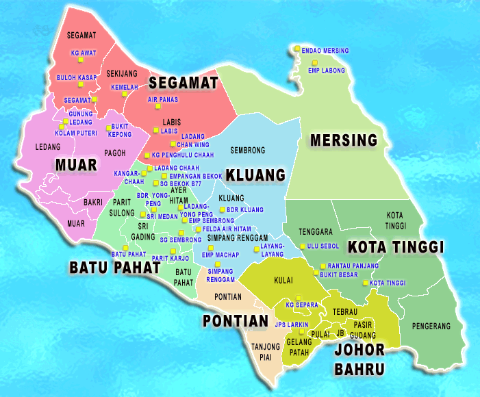 Peta negeri johor