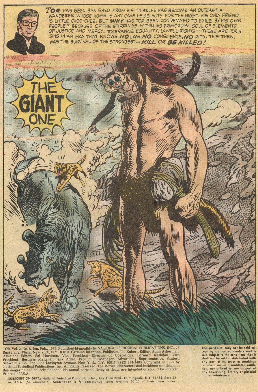Read online Tor (1975) comic -  Issue #5 - 2