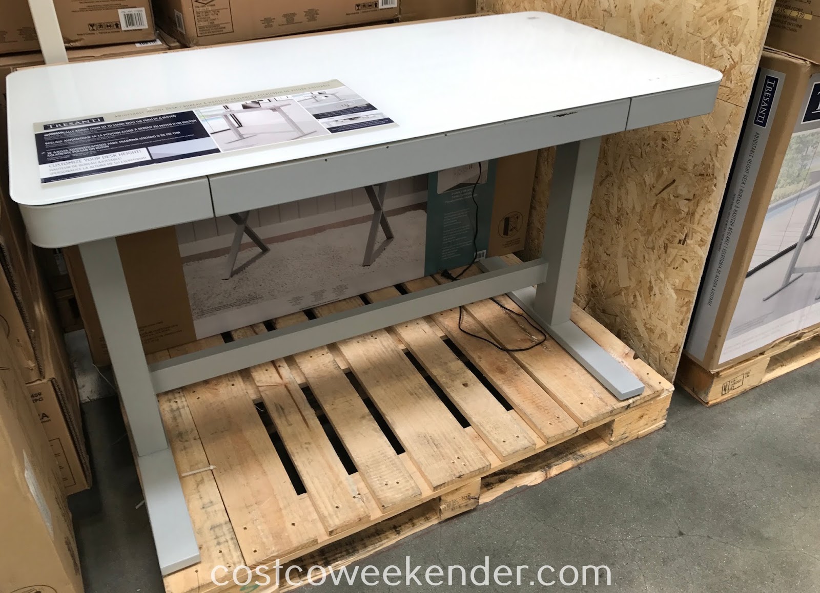 Tresanti Adjustable Height Desk Costco Weekender