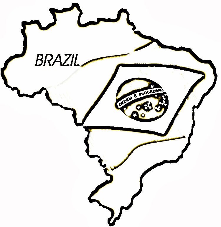 Desenho Do Mapa Do Brasil Para Colorir