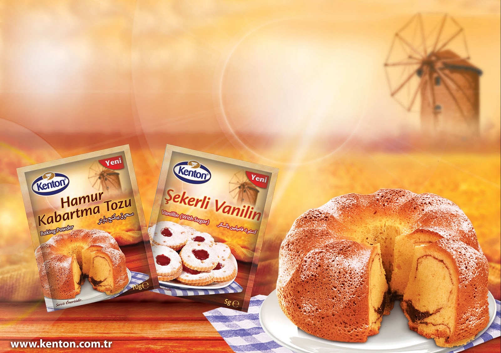 Bakımlı Ginepig Kenton Kabartma Tozu & Vanilin