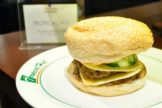 Double Cheese Burger from Tropical Hut SM Fairview Foodcourt