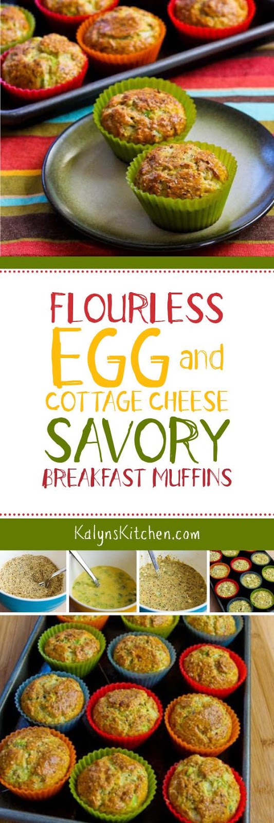 Flourless Egg and Cottage Cheese Savory Breakfast Muffins Kalyn's Kitchen