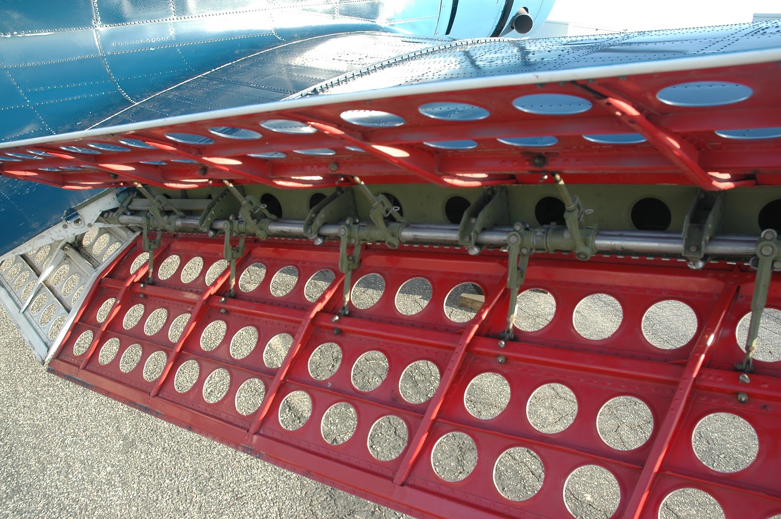 Mojave Desert Diary... SBD5 Dauntless parked at Cable Air Show..