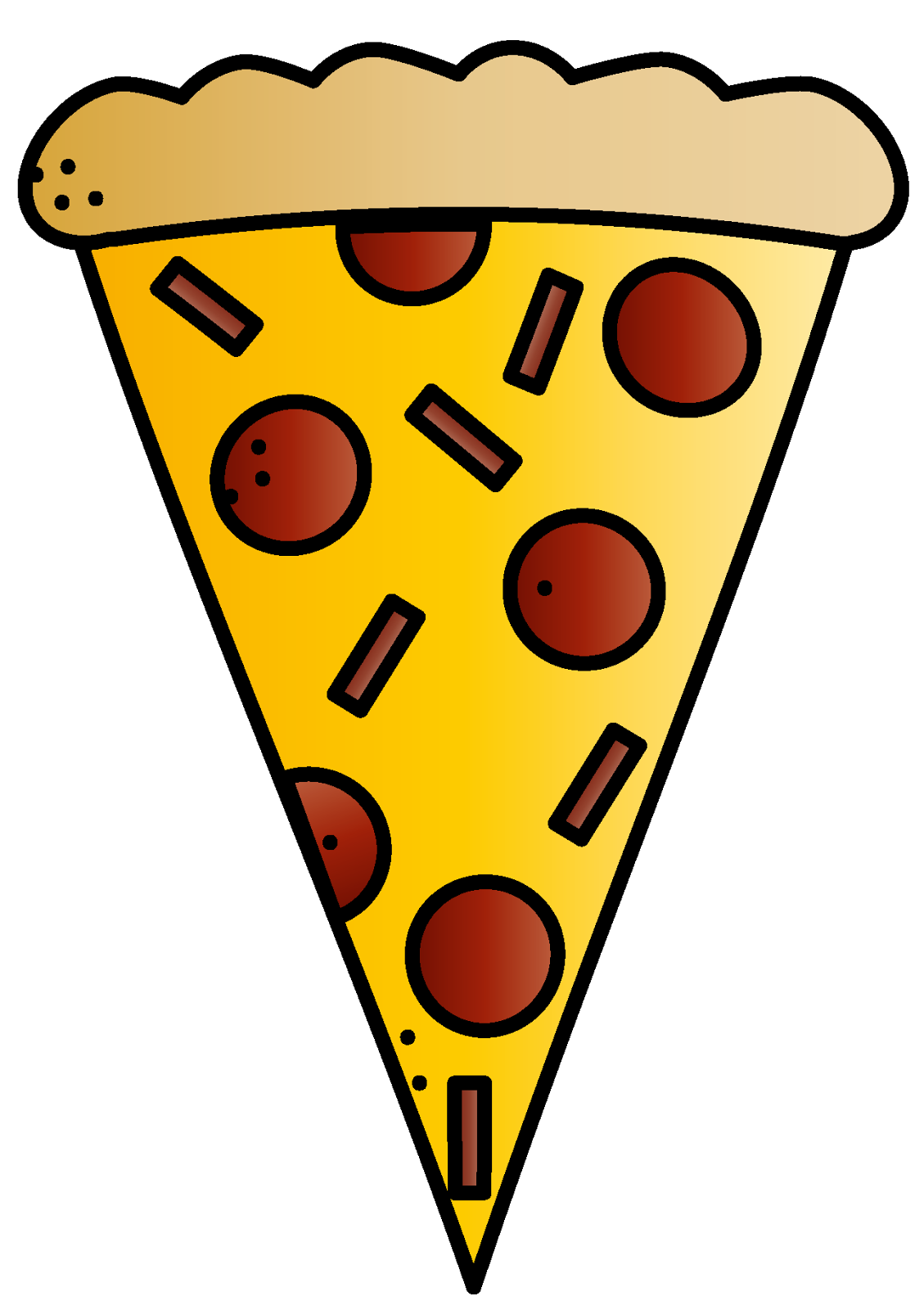 clipart of pizza slices - photo #48