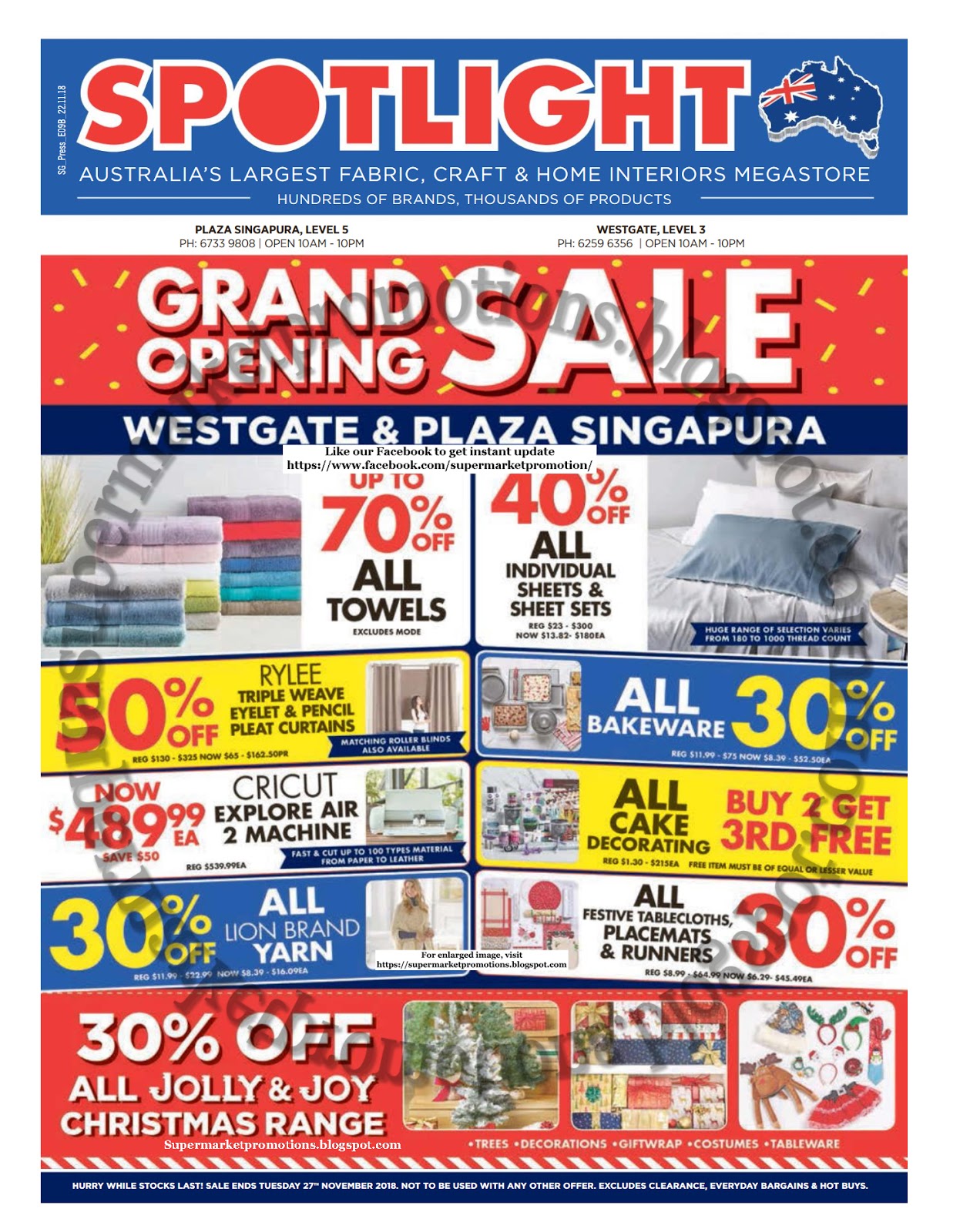 Spotlight Sale 22 27 November 2018 Supermarket Promotions