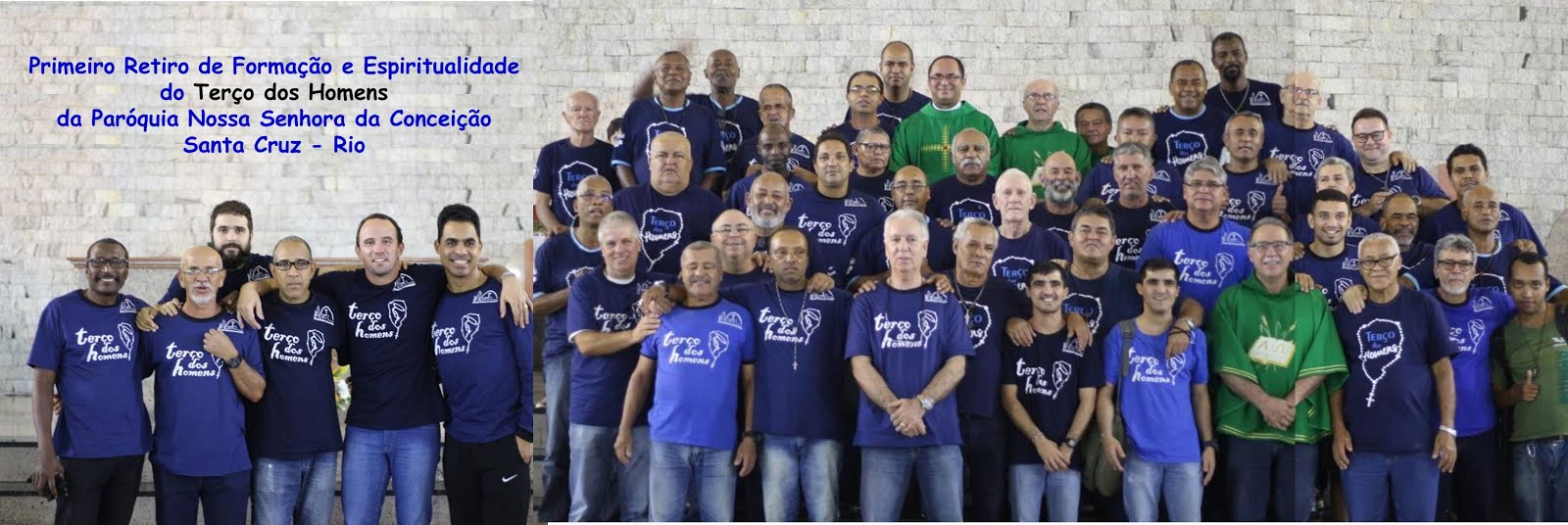 PRIMEIRO RETIRO DE FORMAÇÃO E ESPIRITUALIDADE DO TERÇO DOS HOMENS DA PNSC-STA.CRUZ-RIO - 08/07/2018