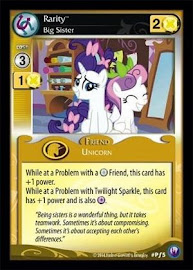 My Little Pony Rarity, Big Sister Canterlot Nights CCG Card