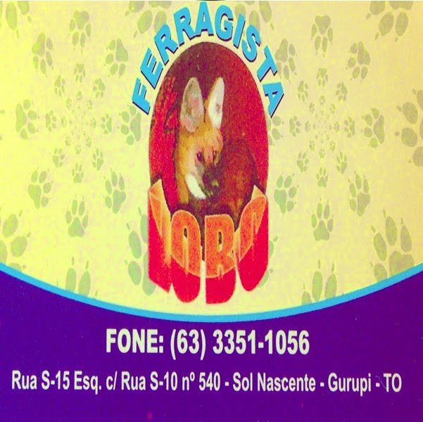 Ferragista Lobo - Av S-15 - St. Sol Nascente Fone (63)3351-1056