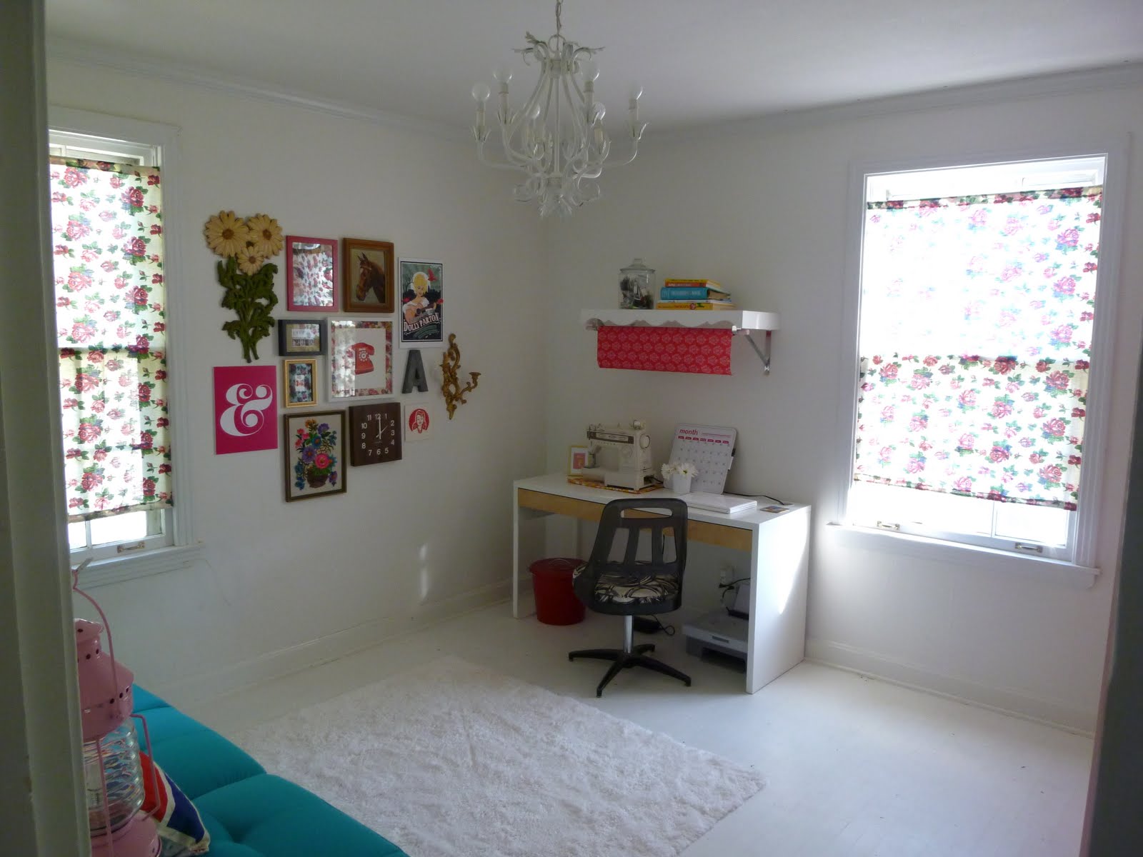 pink cupcake vintage projects sewing room/guest bedroom