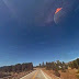 UFO With Alien Head Sticking Out On Google Earth Map Is Just A lens Flare