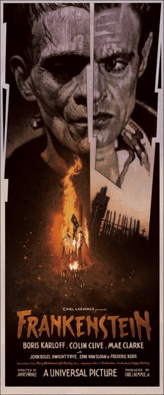 Mondo - Frankenstein Screen Print by Drew Struzan