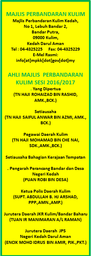 MAJLIS PERBANDARAN KULIM